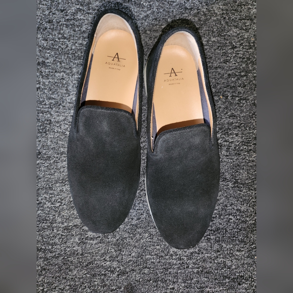 Aquatalia  Suede Slip-Ons